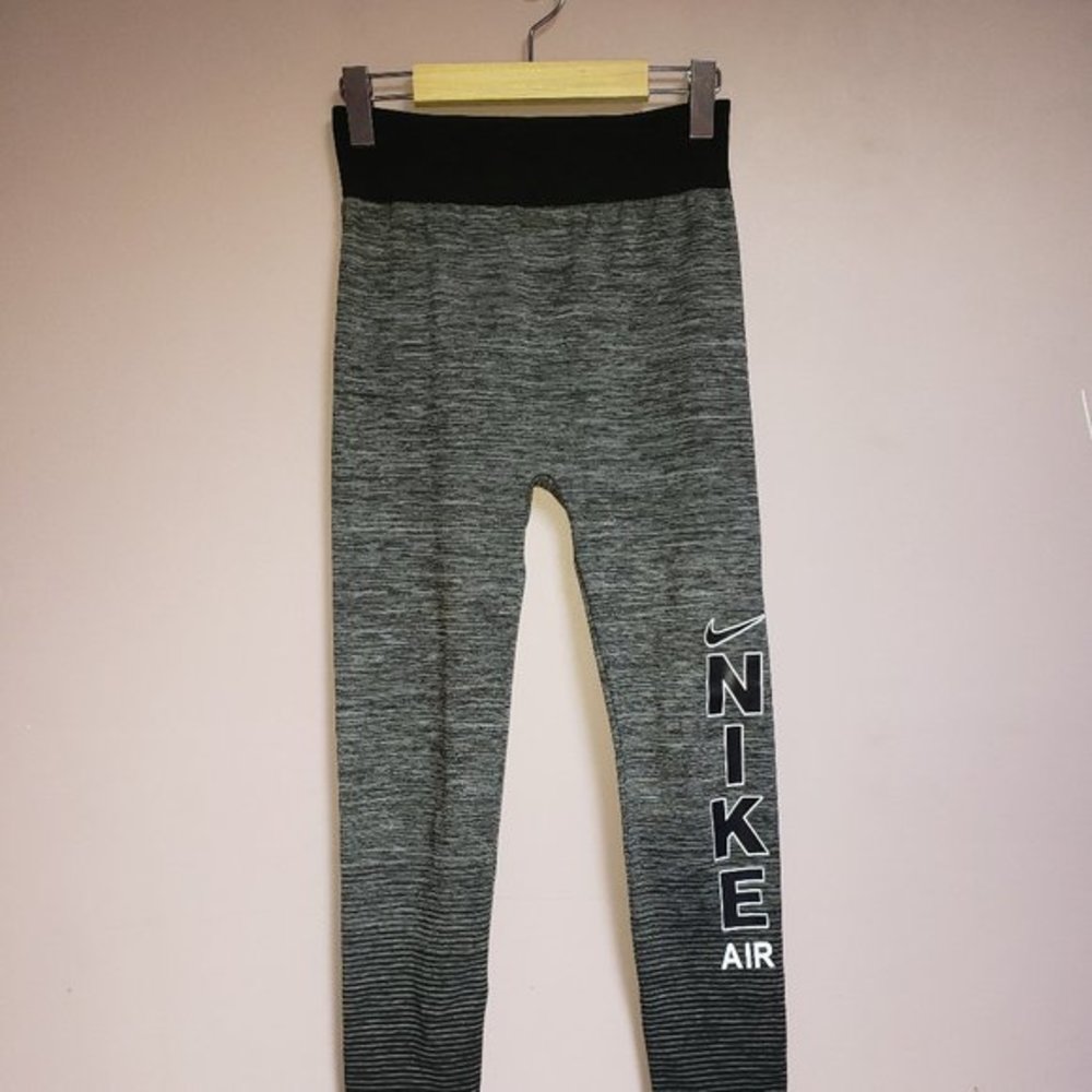 Nike Air Size Small Black and Gray Women's Leggings - Gently Used